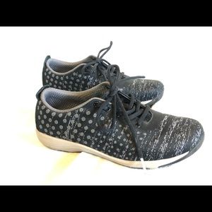 Dansko HANNA Black & Gray Dot Sneakers